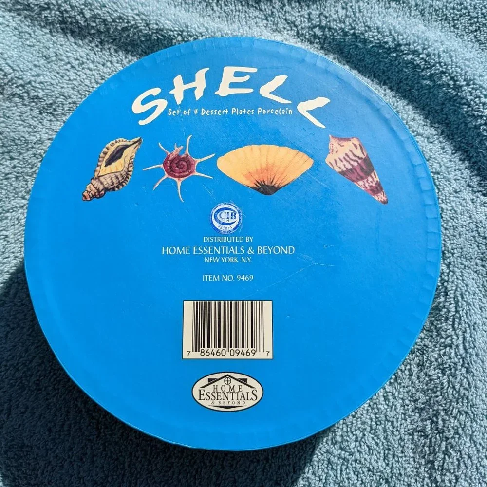 Shell Dessert Plates, Set / 4 - New In Box - Picture 2 of 9